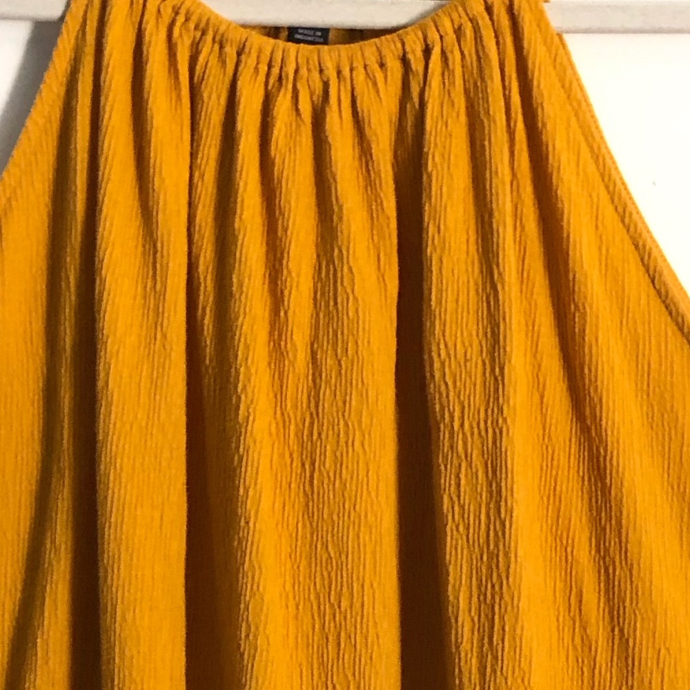 Alfani Women’s Mustard Yellow Halter Top Size 2X - Picture 3 of 9